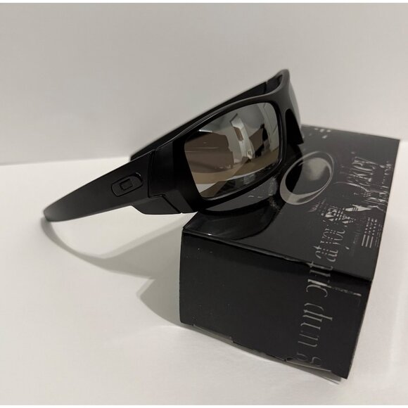 Oakley GASCAN Black Matte Frame OO9014 Chrome Iridium Lenses - Picture 4 of 7